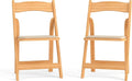 Flash Furniture 2 Pack HERCULES Series Natural Wood Folding Chair by FlashFurniture