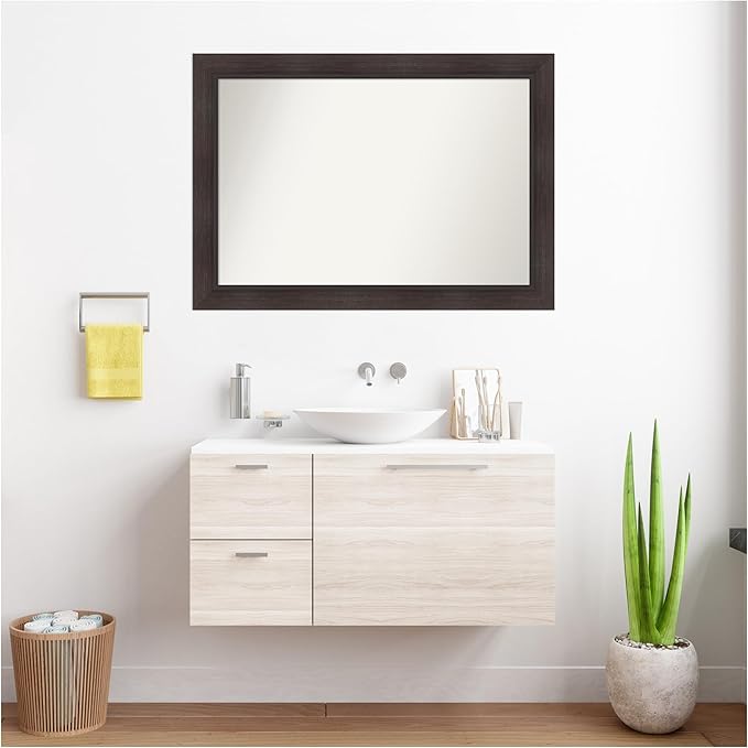 Amanti Art Brown Bathroom Mirror - Image 7