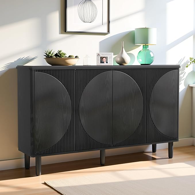 59.4" Sideboard Buffet Cabinet by LynginsCreativeLife