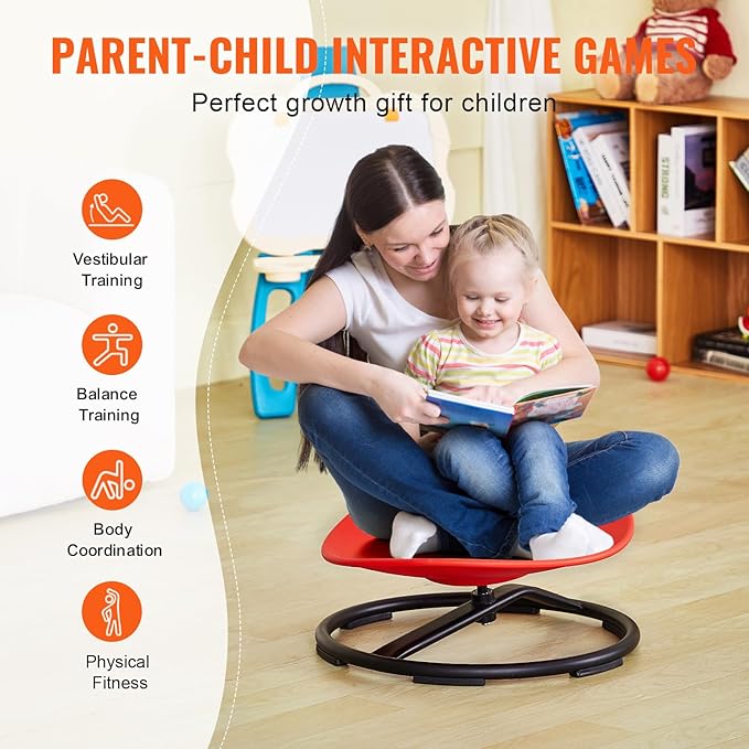 VEVOR Kids Swivel Chair, 220 LBS Capacity, Sensory Spinning Chair, Autistic - Image 8