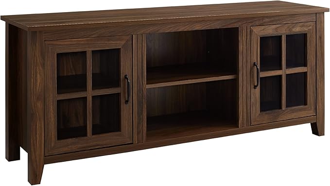 Walker Edison Dakota Modern Farmhouse 2 Glass Door Stand by WalkerEdison