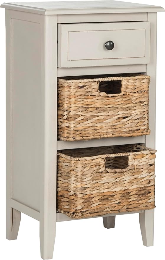 Safavieh Home Collection Everly Drawer Vintage Grey 1-Drawer 2 Removable - Image 4