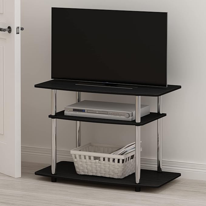 Furinno Turn-N-Tube No Tools 3-Tier Entertainment Center TV Stand - Image 2