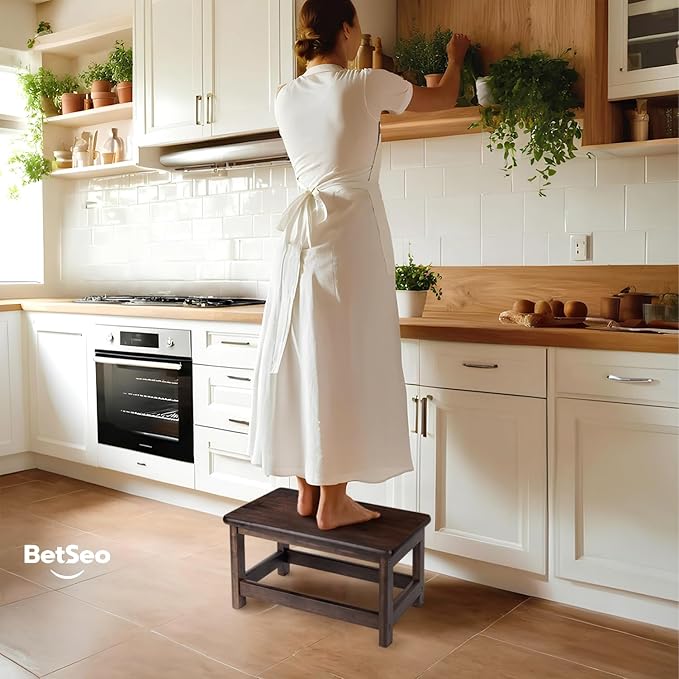 Wooden Step Stool Bed Steps for High Beds for Adults - Image 6