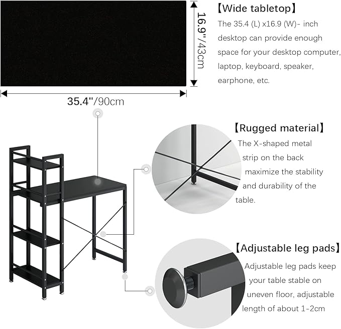 4NM 35" Small Computer Desk - Image 6