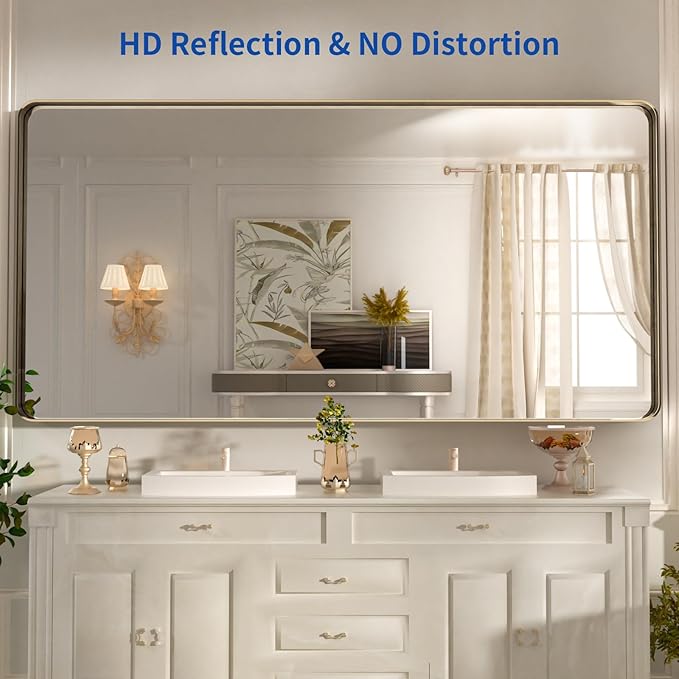 WEER 72x36 Inch Bronze Bathroom Mirror - Image 2