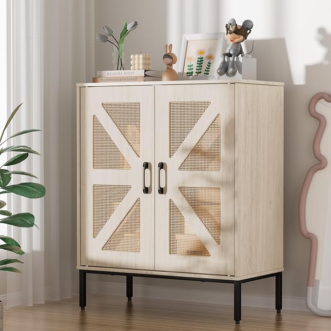 Buffet Cabinet with Storage – Waterproof MDF Sideboard & Modern Credenza with - Image 8