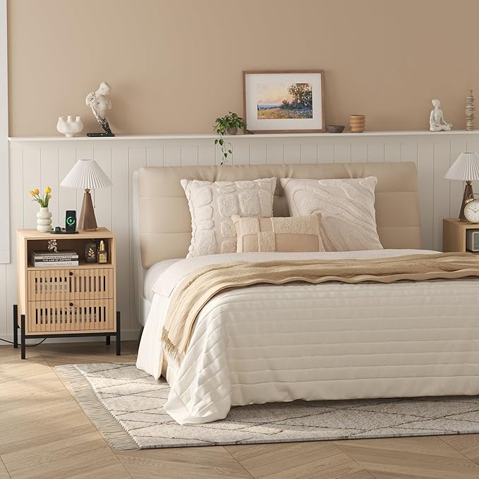 Vabches End Table Industrial Style Nightstand - Image 9