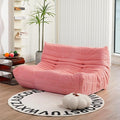 N&V Fireside Loveseat, Mid Century Armless Twin Size Floor Sofa, Soft Premium by NV