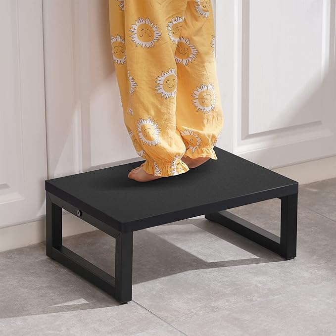 Snughome Wooden Step Stools for Adults Kids, Solid Portable Wooden Bedside Step - Image 4