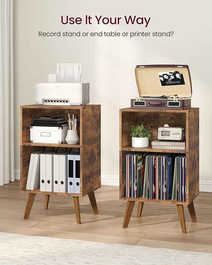 Record Player Stand, 3-Tier Side End Table - Image 7
