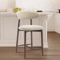 COLAMY Bar Stools with Back, Counter Height Bar Stools, Upholstered Counter by COLAMYINC