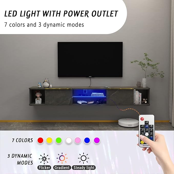 Pmnianhua LED Floating TV Stand - Image 4