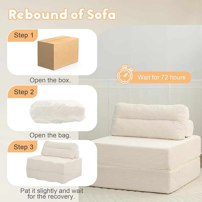 MeMoreCool Instant Guest-Ready Comfort — Convertible Sofa Chair - Image 8