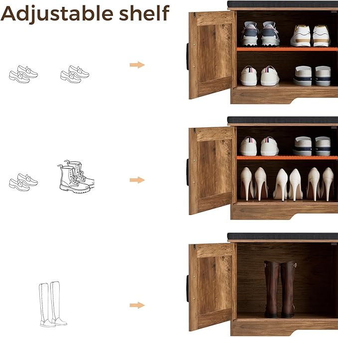 2-Tier Storage Bench, Shoe Bench - Image 5
