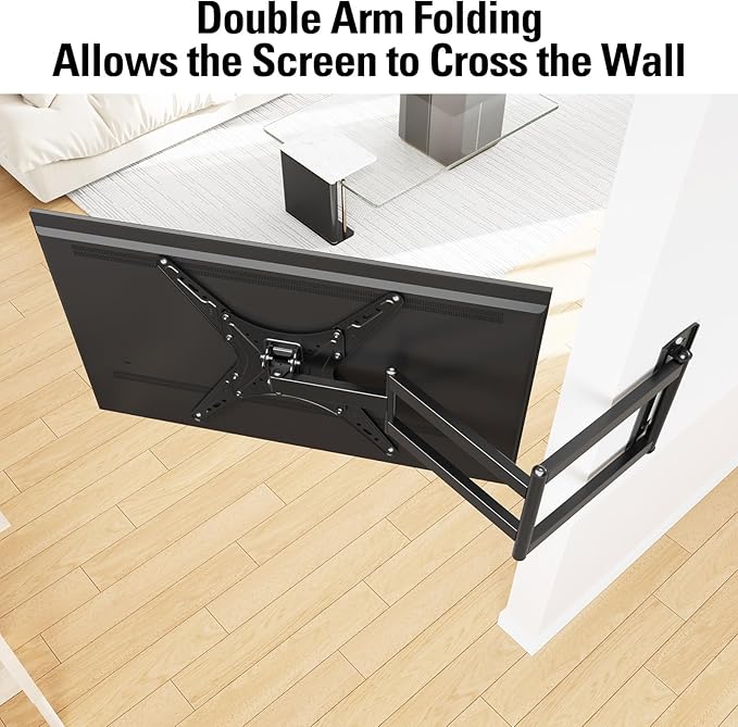 MOUNTUP Long Arm TV Wall Mount for Most 26-65 Inch TVs, Corner TV Mounts - Image 5