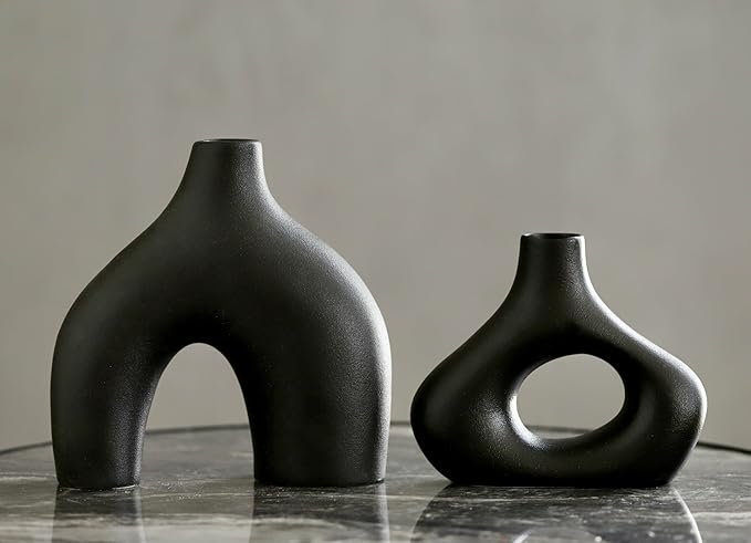 Carrot's Den Donut Vase, Olive Plant, Living Room, Modern Home - Image 7