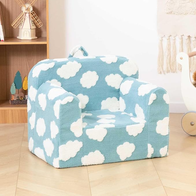ALIMORDEN Kids Ultra-Soft Snuggle Foam Filled Chair, Toddler Cuddly Reading - Image 2