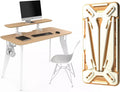 HOEK Collapsible Desk Bundle, 47.5" x 23", Portable Study Desk by HoekHome