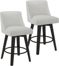Counter Height Swivel Bar Stools Set of 2, 26 Inch Bar Stools by AMICLIBER