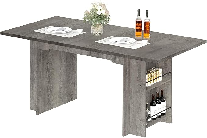 Garvee 63 Inch Dining Table for 2-4, Farmhouse Rectangular Kitchen Table - Image 7