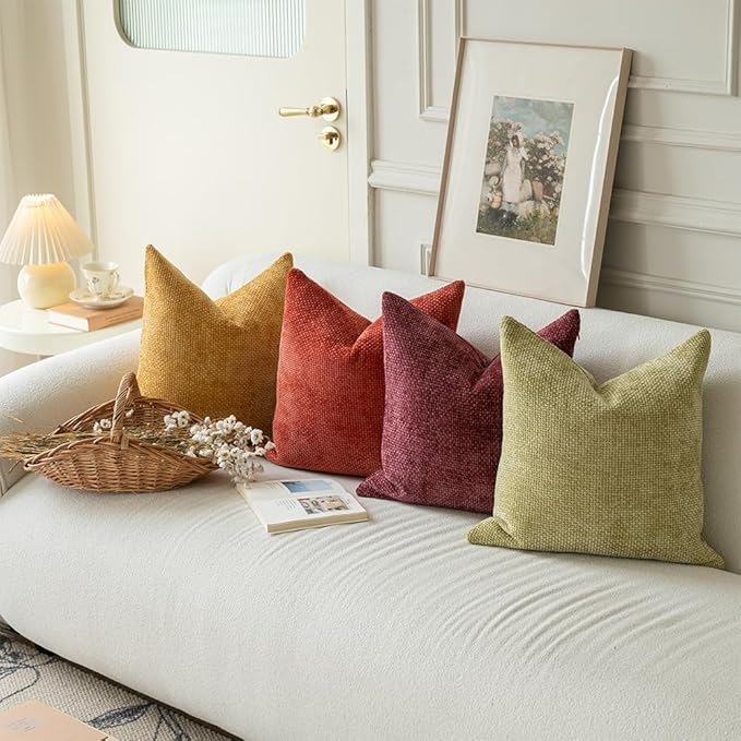 LANANAS Neutral Decorative Throw Pillow Covers 18x18 Inch - Image 2