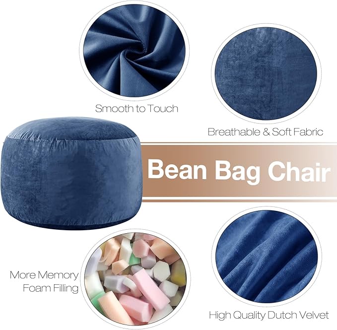 5 Ft Bean Bag Chairs for Adults - Image 2
