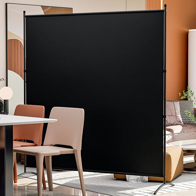 Room Divider 63''W x 71''H Large Single Panel, Privacy Screen by YASRKML