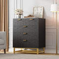 GAOMON Black 5 Drawer Dresser for Bedroom, Chest of Drawers by GAOMON