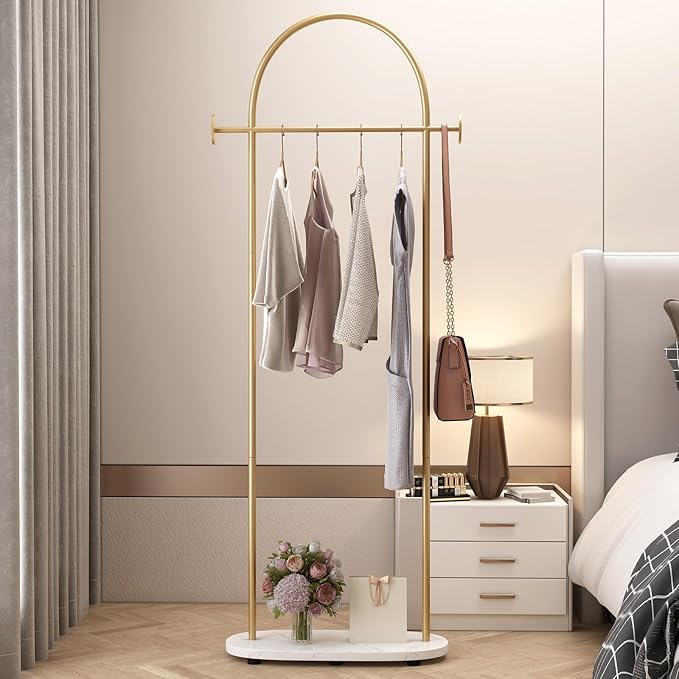 Gold Clothing Rack, Modern Clothes Rack by KADIGANG