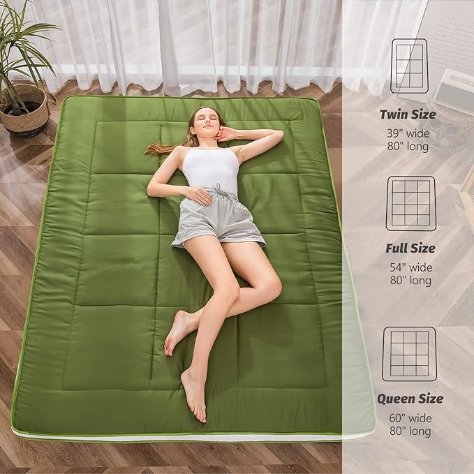 MAXYOYO Futon Mattress, Padded Japanese Floor Mattress Quilted Bed Mattress - Image 3