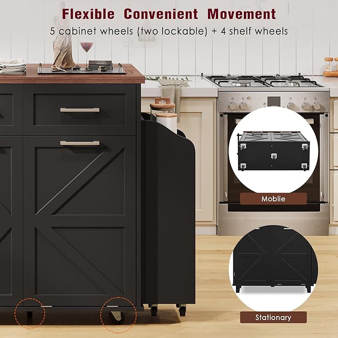 Ball & Cast Farmhouse Kitchen Island - Image 7