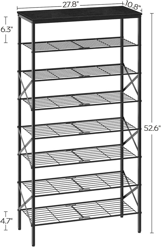 8 Tier Shoe Rack, Large Capacity Shoe Storage Organizer Holds 32 Pairs - Image 3