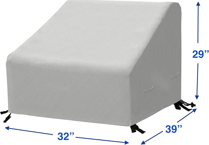 Simple Houseware Patio Chair Covers Waterproof 2 Pack - Image 3