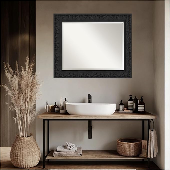 Amanti Art Black Bathroom Mirror - Image 7