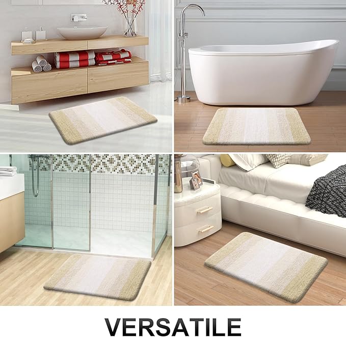 OLANLY Bathroom Runner Rugs 54x24, Extra Soft Absorbent Microfiber Bath Rugs - Image 6