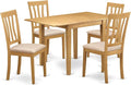 East West Furniture NDAN5-OAK-C 5 Piece Dining Room Table Set Includes a by EastWestFurniture