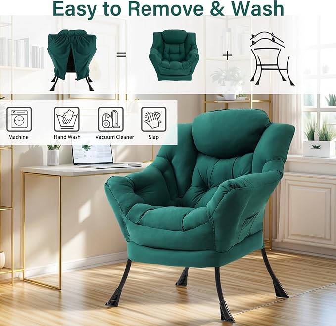 Lazy Chair for Living Room, Modern Accent Chairs - Image 7