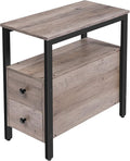 HOOBRO End Table, Narrow Chairside Table by HOOBRO