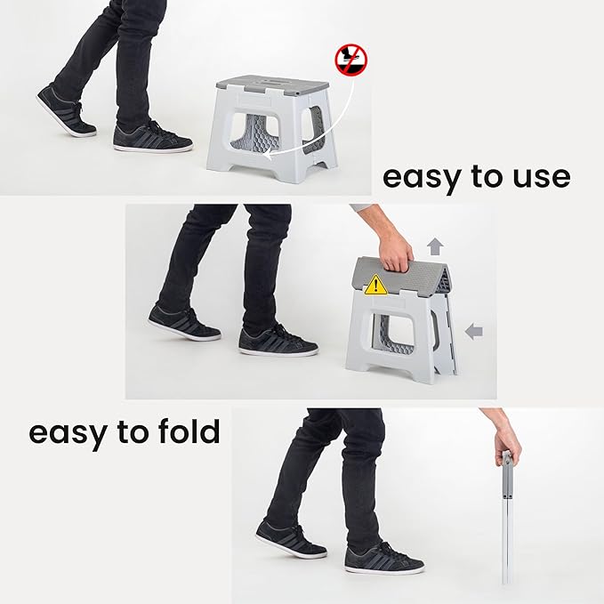 Vigar Compact Step Stool Foldable, 16-inch Step Stools - Image 3