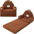 MOONBEEKI 2-in-1 Foldable Toddler Couch, Soft Sherpa Fabric by MOONBEEKI