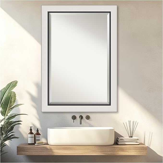 Amanti Art Silver Bathroom Mirror - Image 5