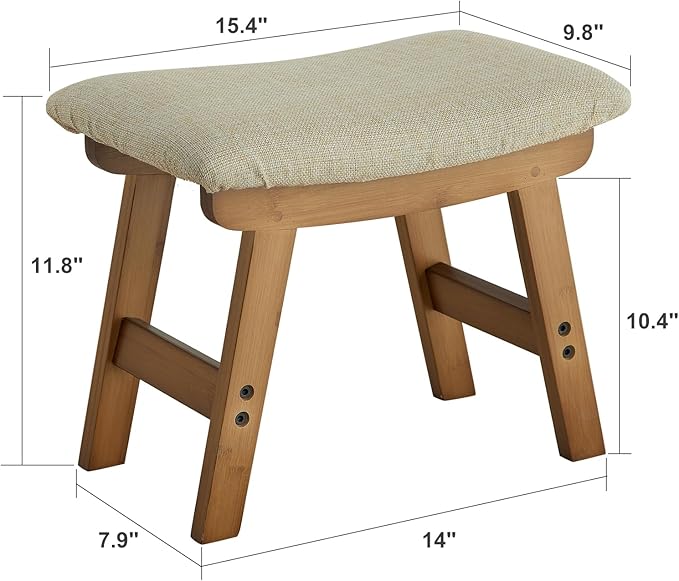 Foot Stool Ottoman Foot Rest Under Desk, Small Stool - Image 3