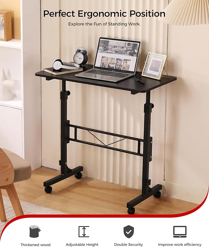 Standing Desk Adjustable Height, Mobile Stand Up Desks - Image 2