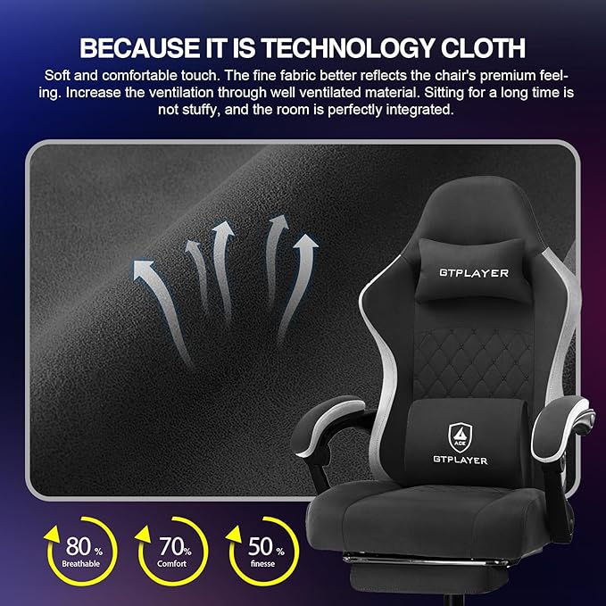 GTPLAYER Gaming Chair, Computer Office Chair - Image 7