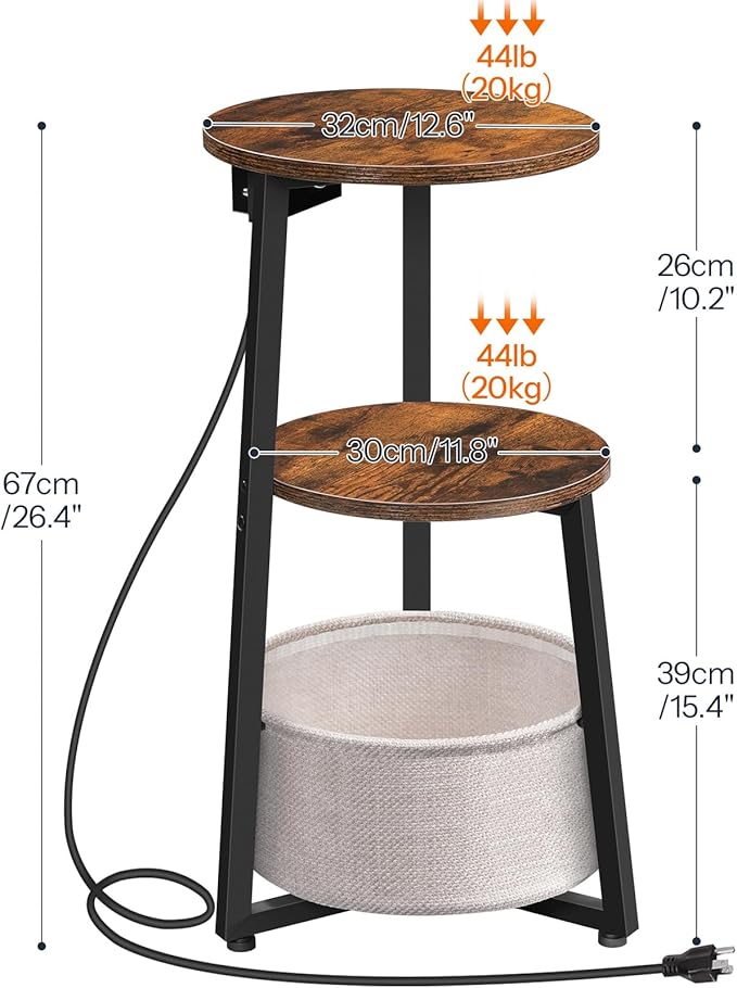 HOOBRO Small Round Side Table - Image 3