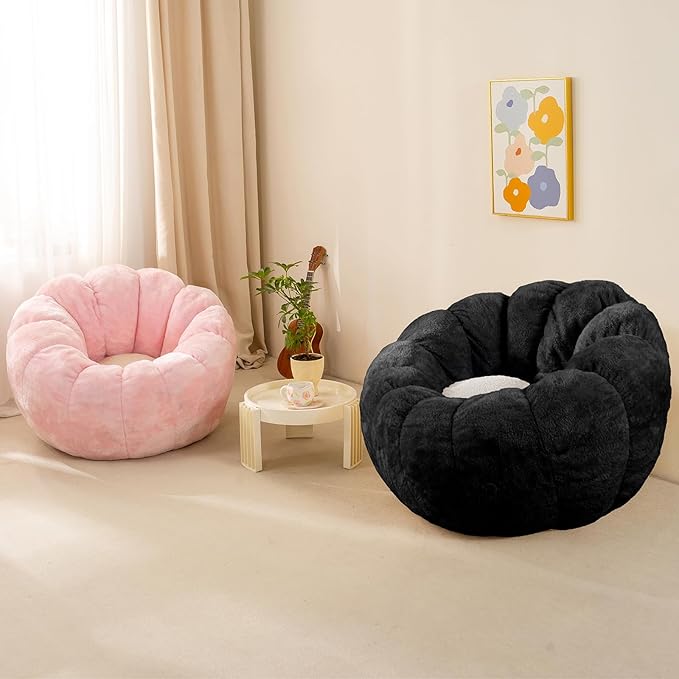 Pumpkin Bean Bag Sofa Chair for Adult, Beanbag Couch - Image 8
