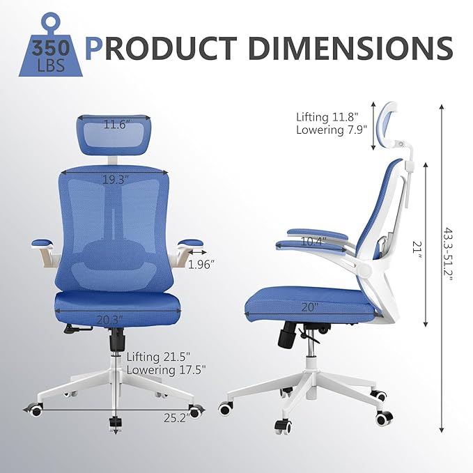 Office Chair, Ergonomic Comfy Home Desk Chair - Image 2