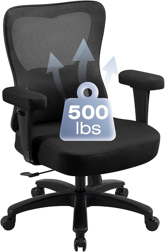 Big and Wide Office Chair 500lbs，Ergonomic Desk Chair - Image 3