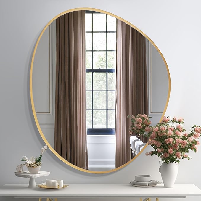WallBeyond Asymmetrical Mirror, Irregular Wall Mirror, Abstract Wall Mirrors by WallBeyond